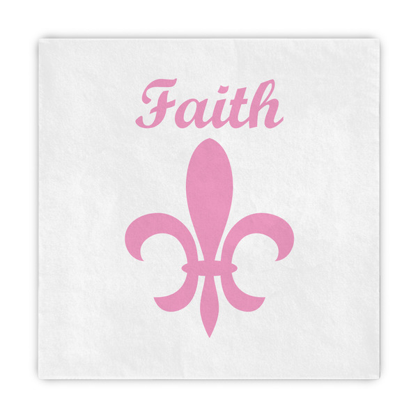 Custom Fleur De Lis Standard Decorative Napkins (Personalized)