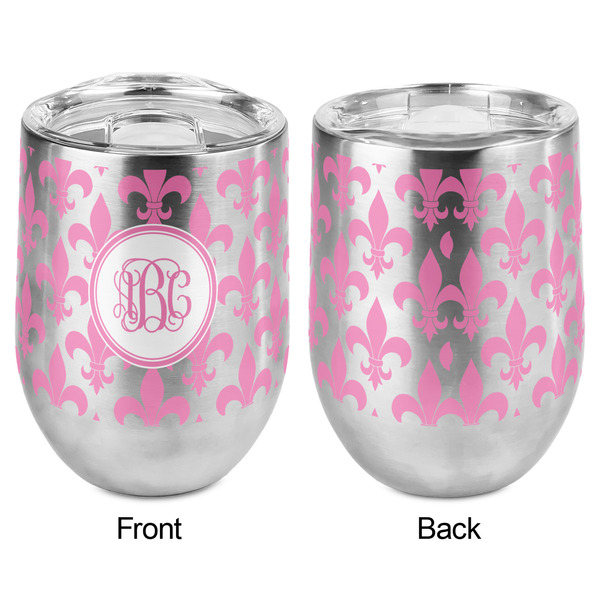 Fleur De Lis Stemless Wine Tumbler - Full Print - Approval