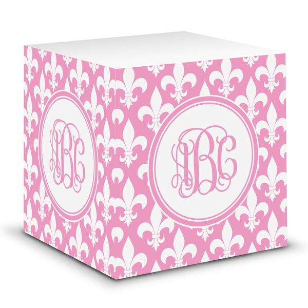 Custom Fleur De Lis Sticky Note Cube (Personalized)