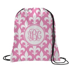 Fleur De Lis Drawstring Backpack - Large (Personalized)