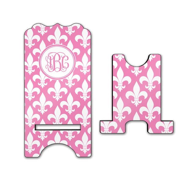 Fleur De Lis Stylized Phone Stand - Front & Back - Large