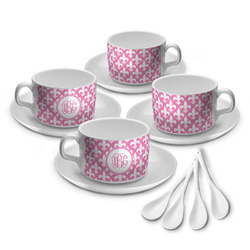 Fleur De Lis Tea Cup - Set of 4 (Personalized)