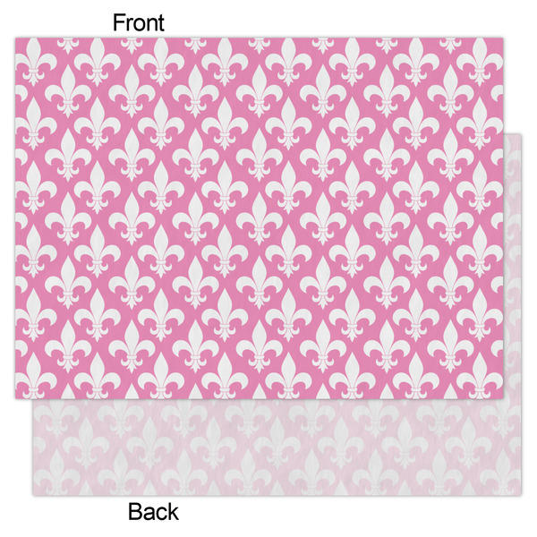 Fleur De Lis Tissue Paper - Lightweight - Large - Front & Back