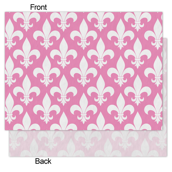 Fleur De Lis Tissue Paper - Lightweight - Medium - Front & Back