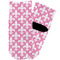 Fleur De Lis Toddler Ankle Socks - Single Pair - Front and Back