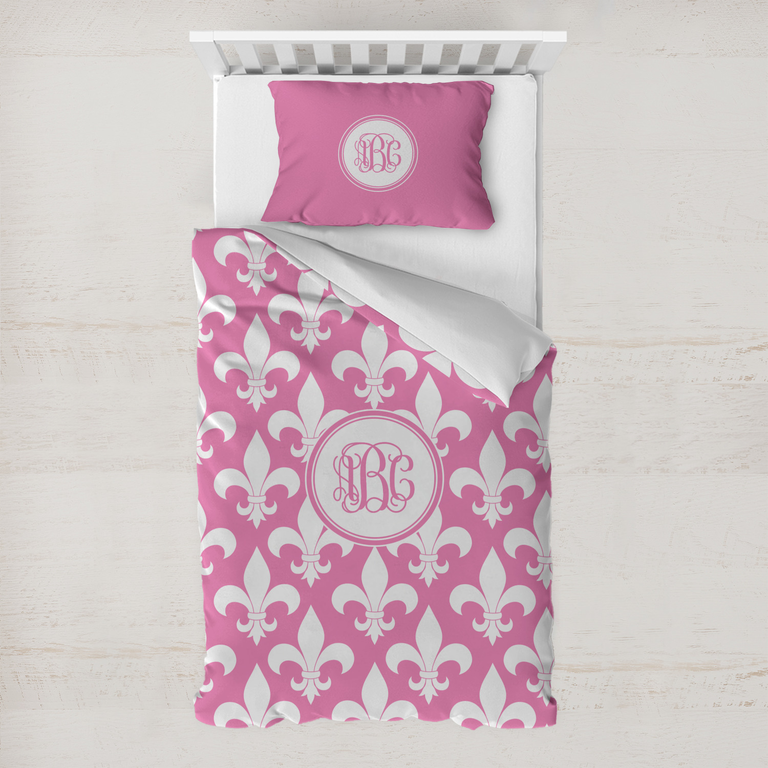 Fleur De Lis Toddler Bedding Set w/ Monogram YouCustomizeIt