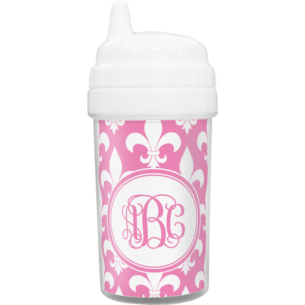 Custom Fleur De Lis Toddler Sippy Cup (Personalized)