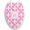 Fleur De Lis Toilet Seat Decal - Elongated (Personalized)