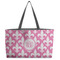 Fleur De Lis Beach Totes Bag - w/ Black Handles (Personalized)