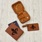 Fleur De Lis Travel Jewelry Boxes - Leather - Rawhide - In Context