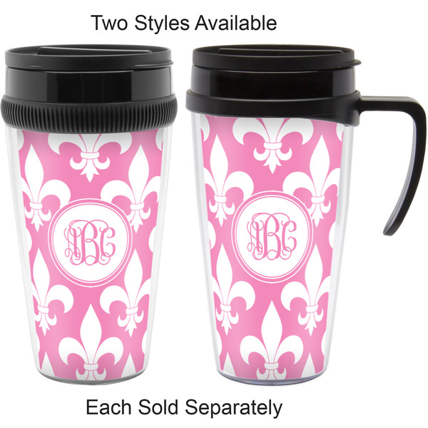 Fleur De Lis Travel Mugs - with & without Handle