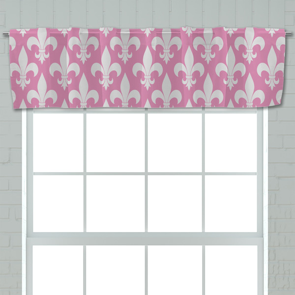 Fleur De Lis Valance - Closeup on window