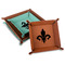 Fleur De Lis Faux Leather Dice Tray