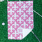 Fleur De Lis Waffle Weave Golf Towel - In Context