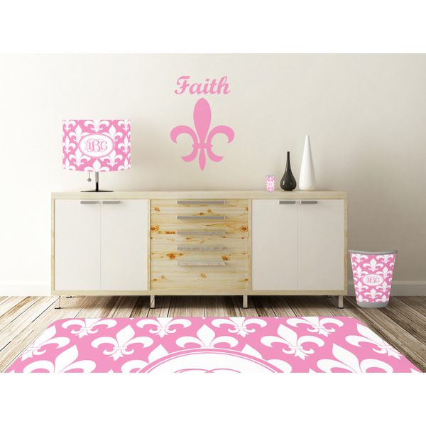 Fleur De Lis Wall Graphic Decal Wooden Desk