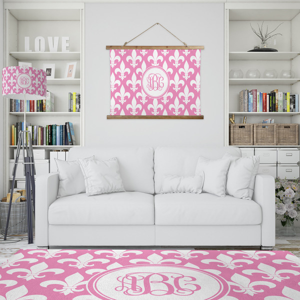 Fleur De Lis Wall Hanging Tapestry - IN CONTEXT