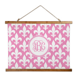 Fleur De Lis Wall Hanging Tapestry - Wide (Personalized)
