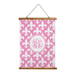 Fleur De Lis Wall Hanging Tapestry - Tall (Personalized)