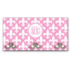 Fleur De Lis Wall Mounted Coat Rack (Personalized)