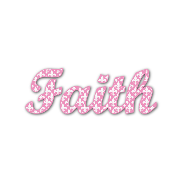 Custom Fleur De Lis Name/Text Decal - Large (Personalized)