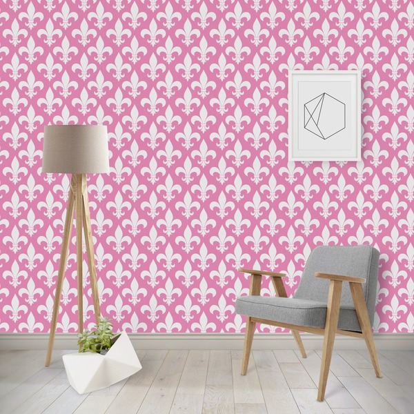 Custom Fleur De Lis Wallpaper & Surface Covering (Peel & Stick - Repositionable)