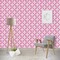 Fleur De Lis Wallpaper & Surface Covering (Water Activated - Removable)