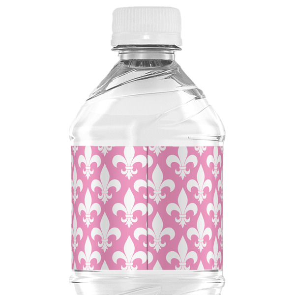 Fleur De Lis Water Bottle Label - Back View