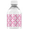 Fleur De Lis Water Bottle Label - Back View