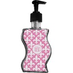 Fleur De Lis Wave Bottle Soap / Lotion Dispenser (Personalized)