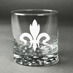 Fleur De Lis Whiskey Glass - Engraved