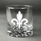 Fleur De Lis Whiskey Glass - Front/Approval