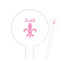Fleur De Lis Round Plastic Food Picks (Personalized)