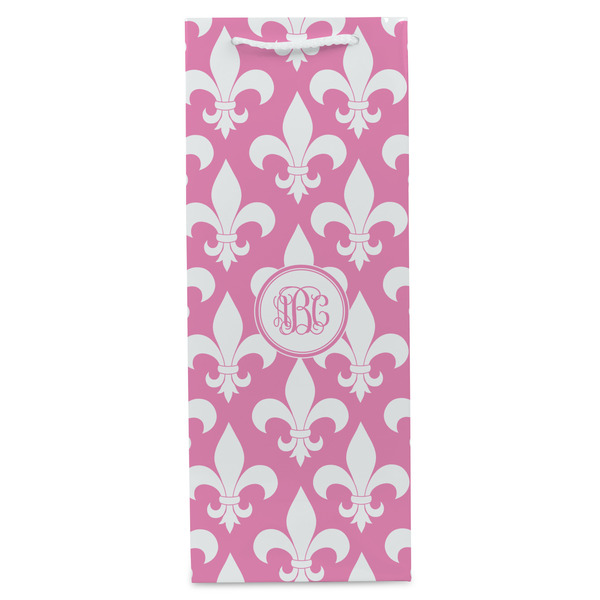 Fleur De Lis Wine Gift Bag - Gloss - Front