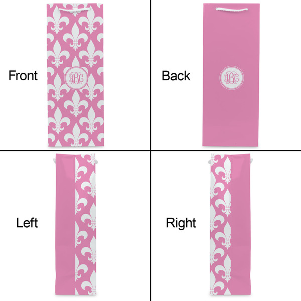 Fleur De Lis Wine Gift Bag - Matte - Approval