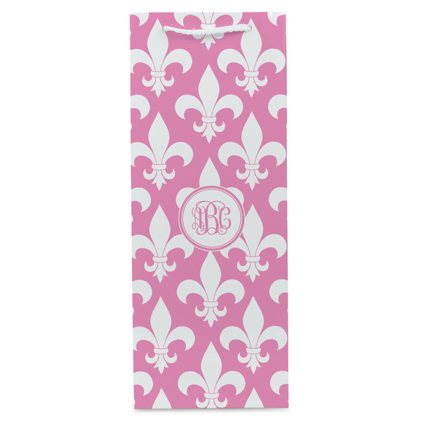 Fleur De Lis Wine Gift Bag - Matte - Front