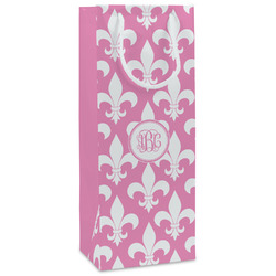 Fleur De Lis Wine Gift Bags - Matte (Personalized)