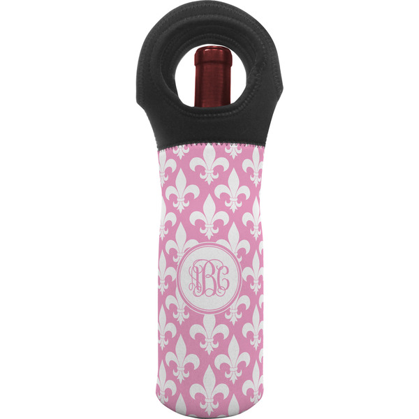 Custom Fleur De Lis Wine Tote Bag (Personalized)