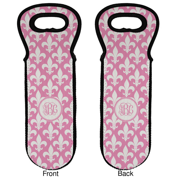 Fleur De Lis Wine Tote Front & Back