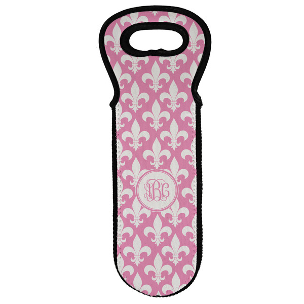 Custom Fleur De Lis Wine Tote Bag (Personalized)