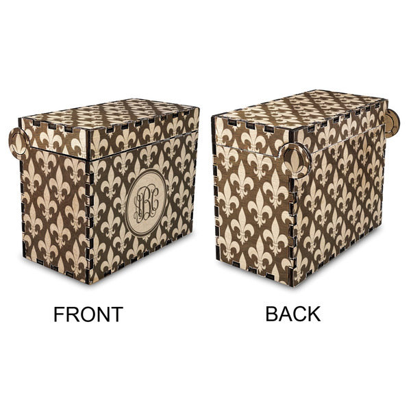 Fleur De Lis Wood Recipe Box - Approval