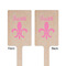 Fleur De Lis Wooden 6.25" Stir Stick - Rectangular - Double Sided - Front & Back