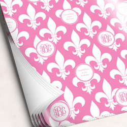 Fleur De Lis Wrapping Paper Sheets (Personalized)