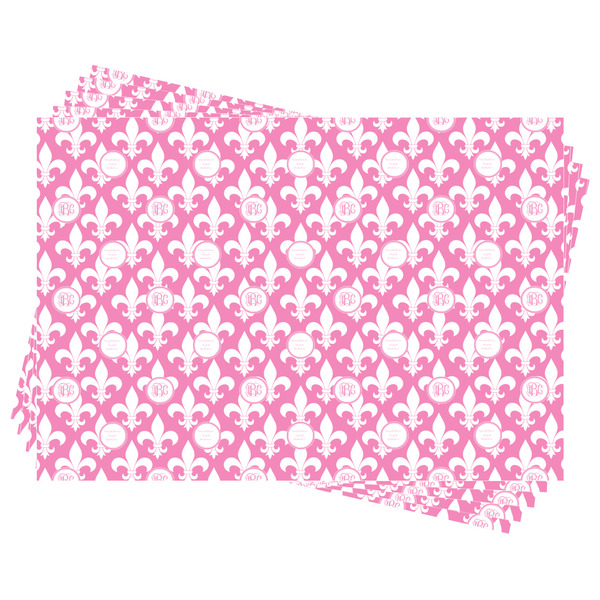 Fleur De Lis Wrapping Paper - Front & Back - Sheets Approval
