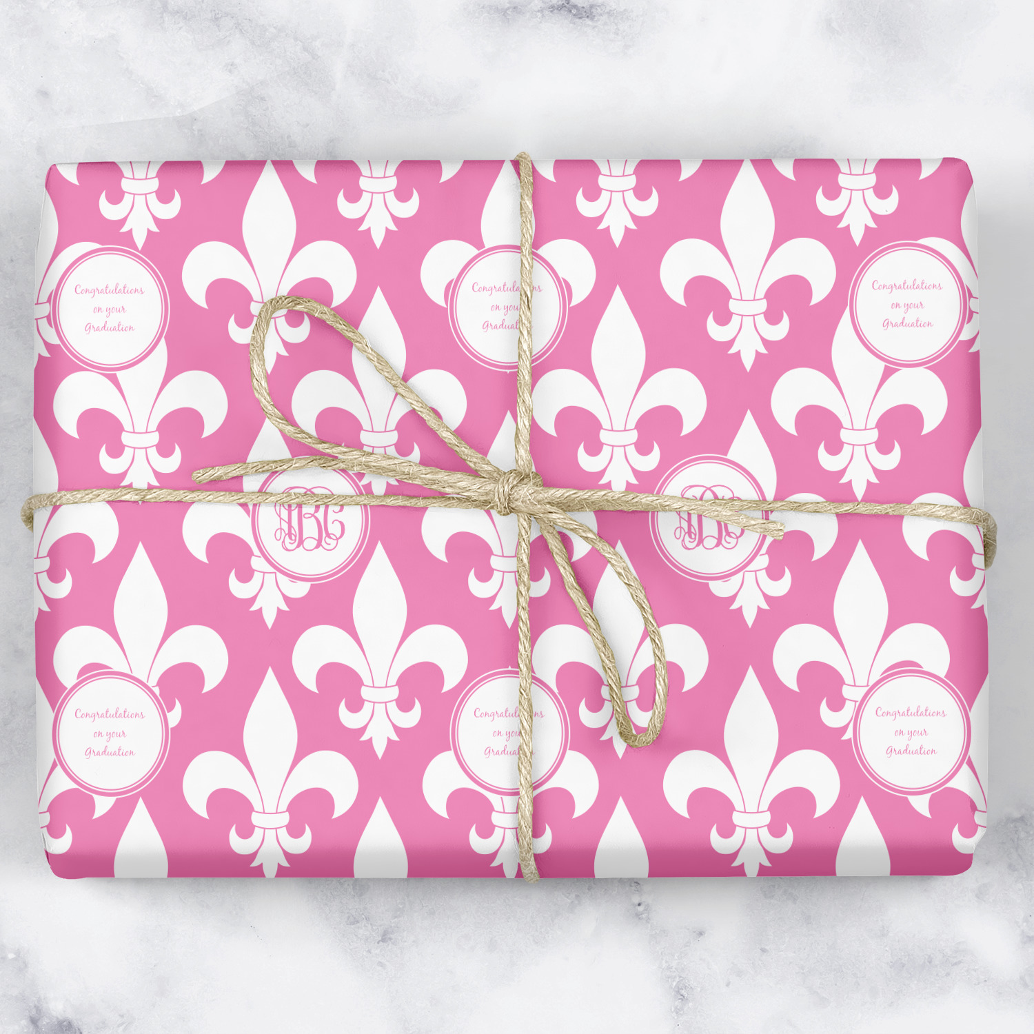 Fleur De Lis Wrapping Paper (Personalized) - YouCustomizeIt