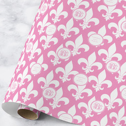 Fleur De Lis Wrapping Paper Roll - Large - Matte (Personalized)