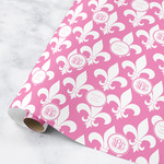 Fleur De Lis Wrapping Paper Roll - Small (Personalized)