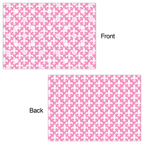 Fleur De Lis Wrapping Paper Sheet - Double Sided - Front & Back