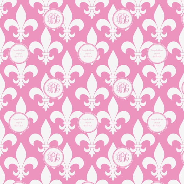 Fleur De Lis Wrapping Paper Square