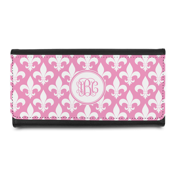 Custom Fleur De Lis Leatherette Ladies Wallet (Personalized)