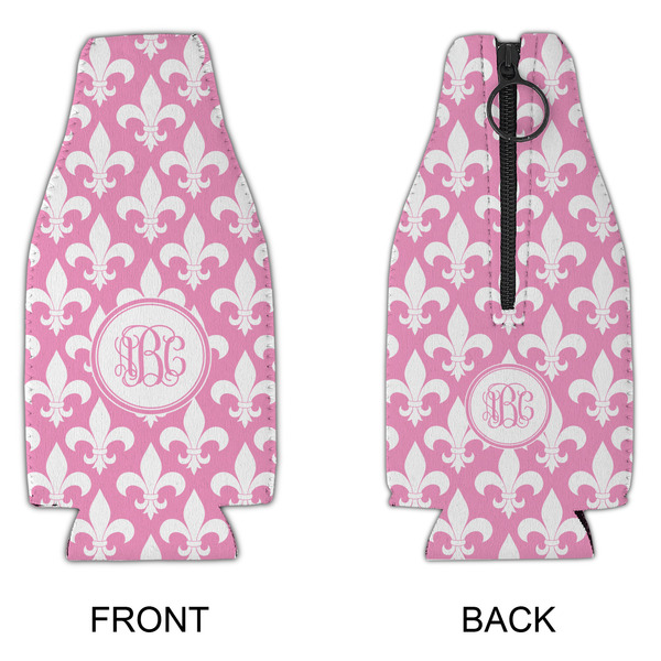 Fleur De Lis Zipper Bottle Cooler - APPROVAL